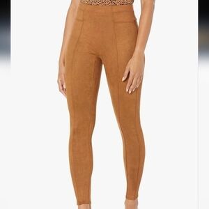 Spanx High Waisted Faux Suede Leggings - Size L